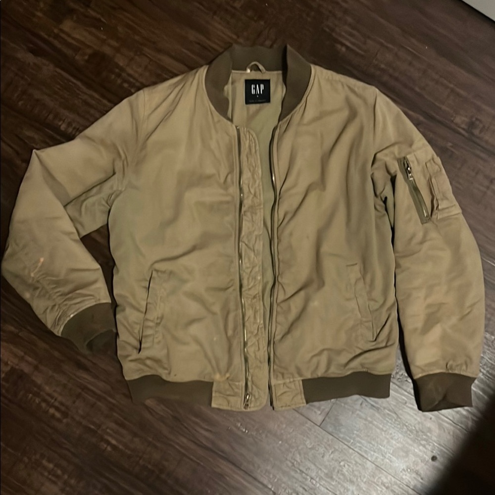 GAP Tan Bomber Jacket Relaxed Fit